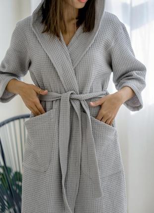 Cosy wafer robe with hood5 photo