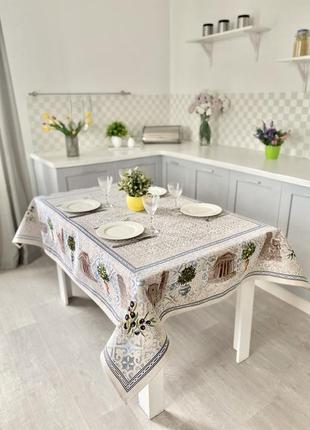 Tapestry tablecloth limaso 137 x 240 cm. tablecloth on the kitchen table2 photo