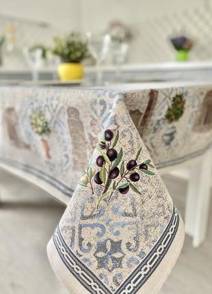 Tapestry tablecloth limaso 137 x 240 cm. tablecloth on the kitchen table6 photo