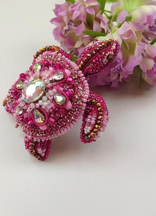Handmade brooch "the  turtle"2 photo