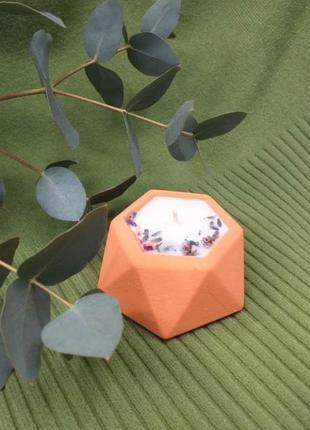 Eco candle pink peach 124-80