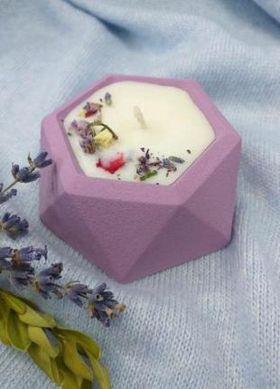 Eco candle lilac flower 31-805 photo