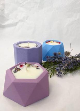 Eco candle lilac flower 31-802 photo