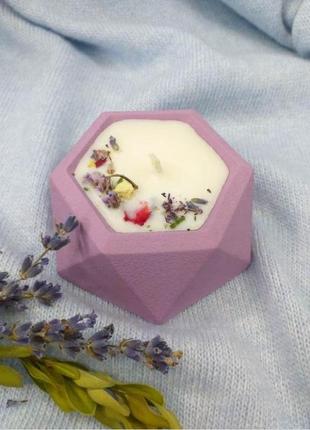 Eco candle lilac flower 31-801 photo