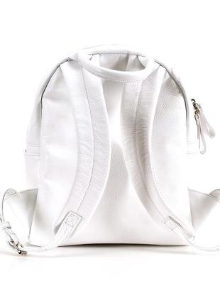 Leather backpack / white5 photo