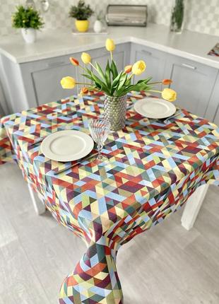 Tapestry tablecloth limaso 137 x 180 cm. tablecloth on the kitchen table2 photo