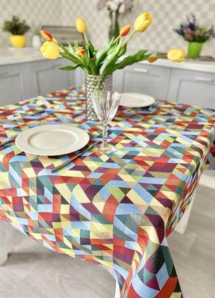 Tapestry tablecloth limaso 137 x 300 cm. tablecloth on the kitchen table5 photo