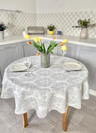 Teflon coated tablecloth ø240 cm for a round table