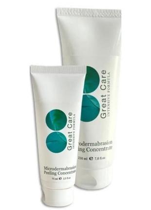 Cream piling concentrate for the face of microdermabrase for tone leveling and reducing wrinkles