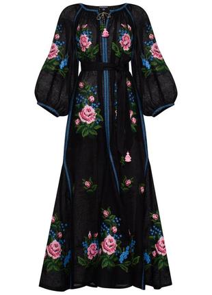 "evelyn" black maxi dress