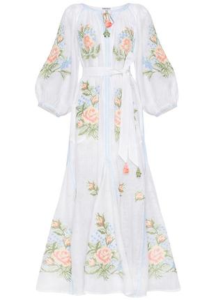 "evelyn" white maxi dress