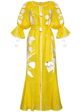 "eden" yellow maxi dress