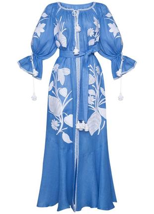 "eden" blue maxi dress1 photo