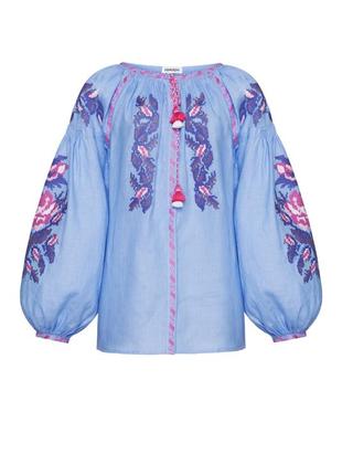 "claire" blue blouse