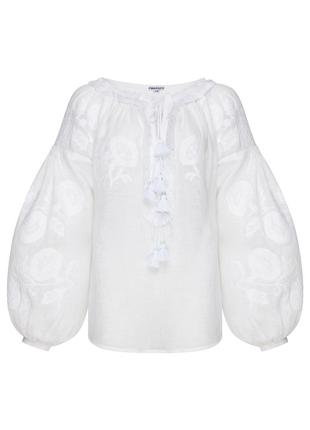 "white lily" white blouse