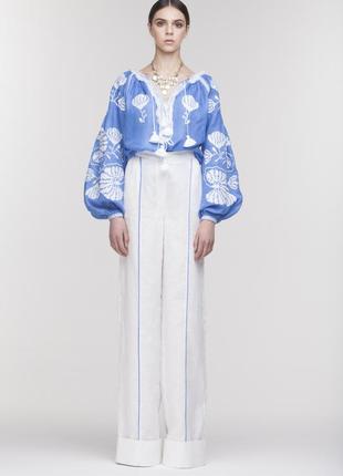 "blue lily" blue blouse2 photo