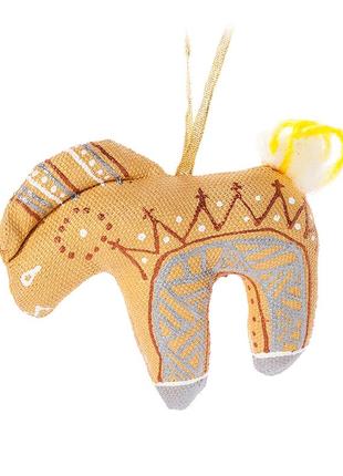 Christmas tree toy golden christmas horse