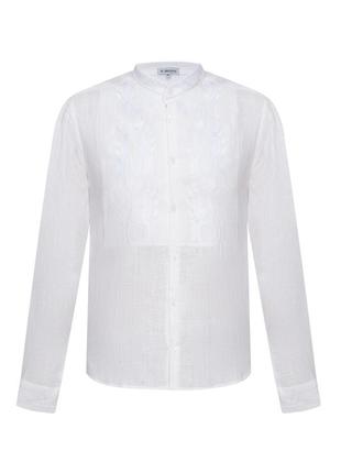 "sich" white shirt with white embroidery2 photo