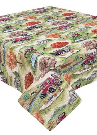 Tapestry tablecloth limaso 137 x 280 cm. tablecloth on the kitchen table7 photo