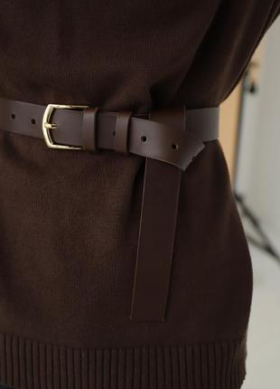 Basic leather belts for woman5 photo