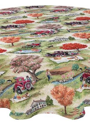 Tapestry tablecloth for round table limaso ø180 cm, round5 photo