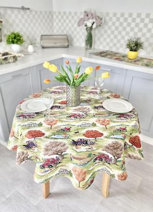 Tapestry tablecloth for round table limaso ø180 cm, round1 photo
