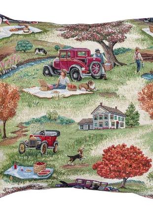 Decorative tapestry pillowcase 45*45 cm. one-sided5 photo