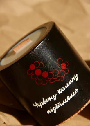 Soy candle "strong" white/black3 photo