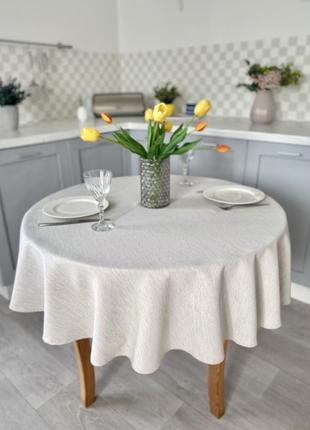 Teflon coated tablecloth ø140 cm for a round table
