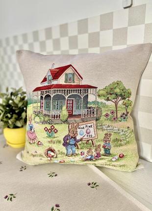 Decorative tapestry Easter pillowcase 45*45 cm. one-sided