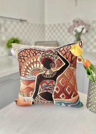 Decorative tapestry pillowcase 45*45 cm. one-sided