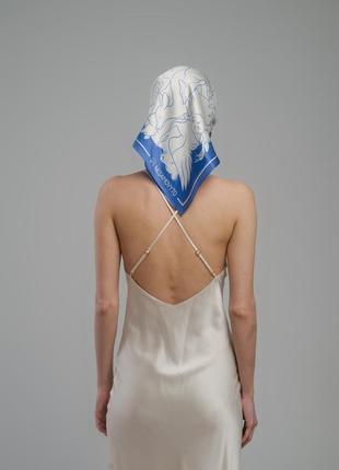 Silk scarf "Animal Nature"5 photo