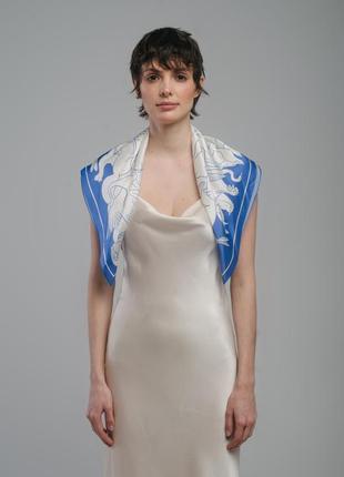 Silk scarf "Animal Nature"6 photo
