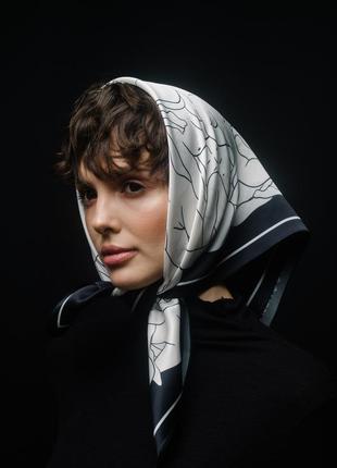 Silk scarf "Human Nature"9 photo