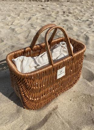 Picnic basket with duster bag7 photo