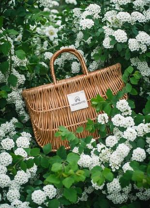 Mini picnic basket with duster bag4 photo