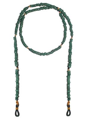 Green eyeglass chain "Corali"