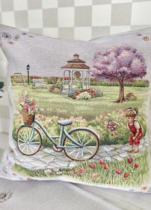 Decorative tapestry pillowcase 45*45 cm. one-sided4 photo
