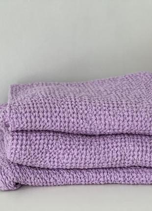 Linen towel LILAC 75x120 (30"x48")4 photo