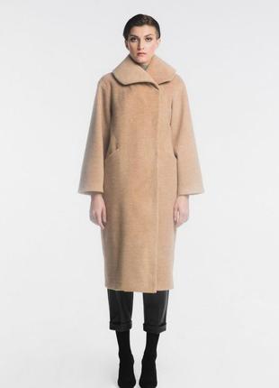 Beige coat with pile 500093 aLOT