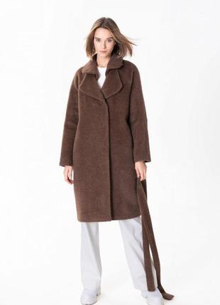 Brown pile coat with double collar 500329 aLOT1 photo