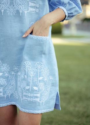 "zozulya" blue mini dress5 photo