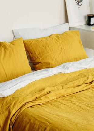 Linen bedding set SUNFLOWER king size