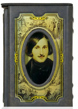 Elite gift book in a leather case "Ukrainian stories" Mykola Gogol in Ukrainian3 photo