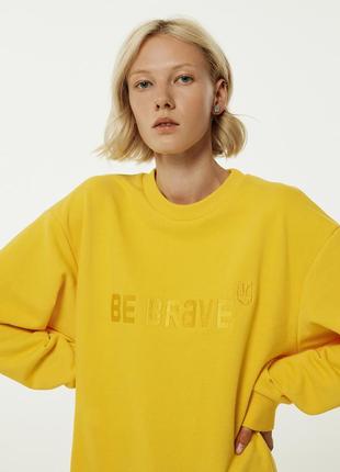 BRAVERY IS IN OUR DNA Yellow Sweatshirt2 photo