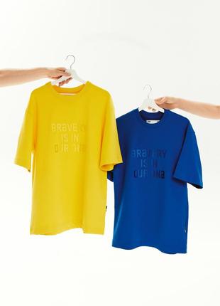 BRAVERY IS IN OUR DNA Yellow T-shirt7 photo