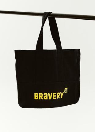 BRAVERY ORIGINAL Black Bag Shopper1 photo