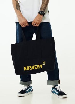 BRAVERY ORIGINAL Black Bag Shopper3 photo