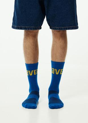 BRAVERY ORIGINAL Blue-Yellow Socks Pack3 photo
