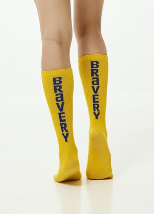 BRAVERY ORIGINAL Blue-Yellow Socks Pack2 photo